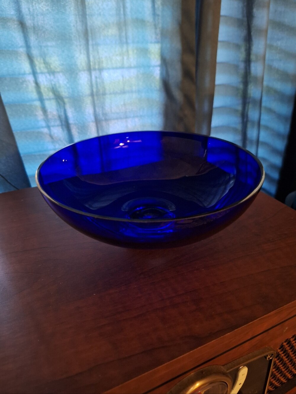 Source Unknown Cobalt Blue Glass Bowl